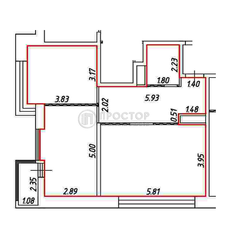 3-комнатная квартира, 65.5 м² - фото 1307