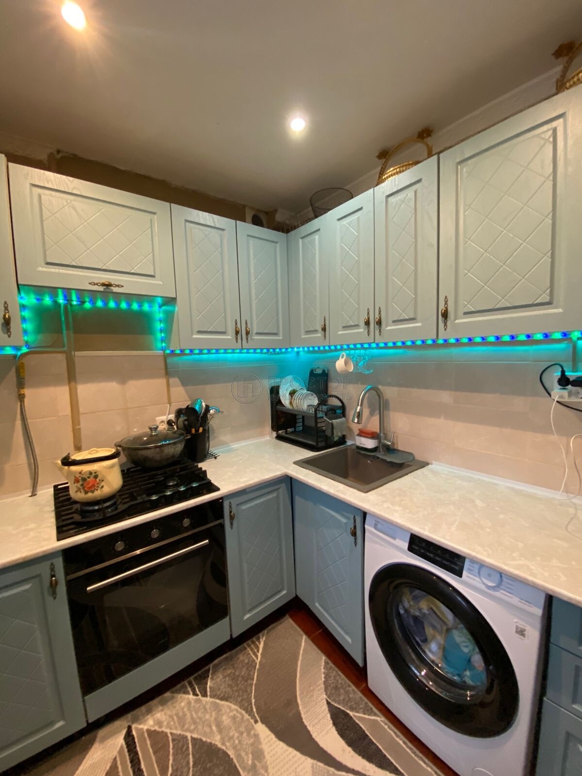 3-комнатная квартира, 59.5 м.кв.