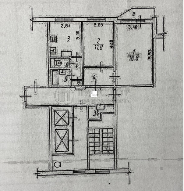 2-комнатная квартира, 50.3 м² - фото 21