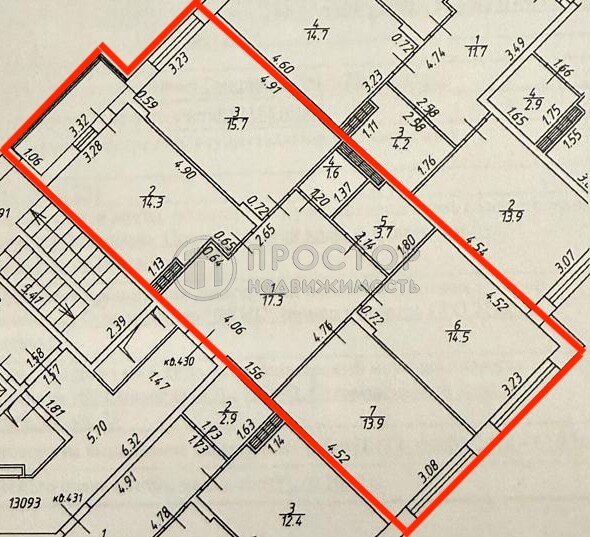3-комнатная квартира, 81 м² - фото 42