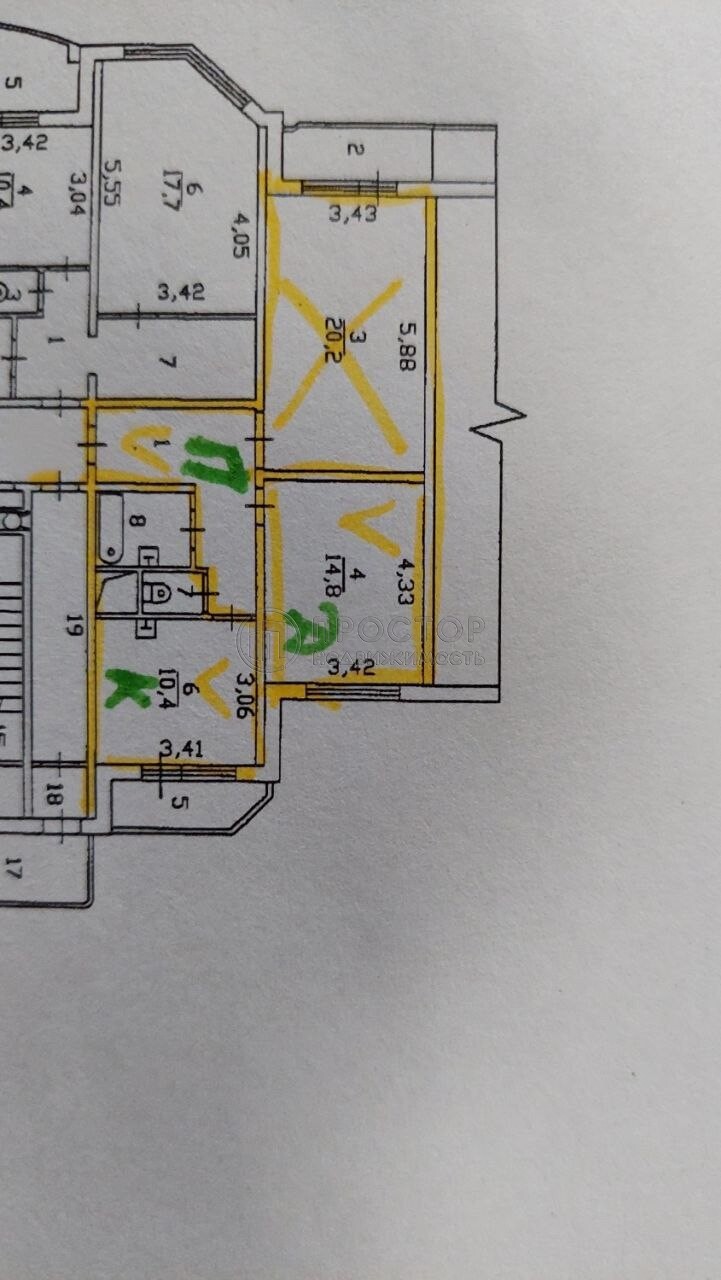 2-комнатная квартира, 60 м² - фото 20