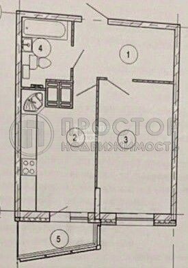 1-комнатная квартира, 39.9 м² - фото 7