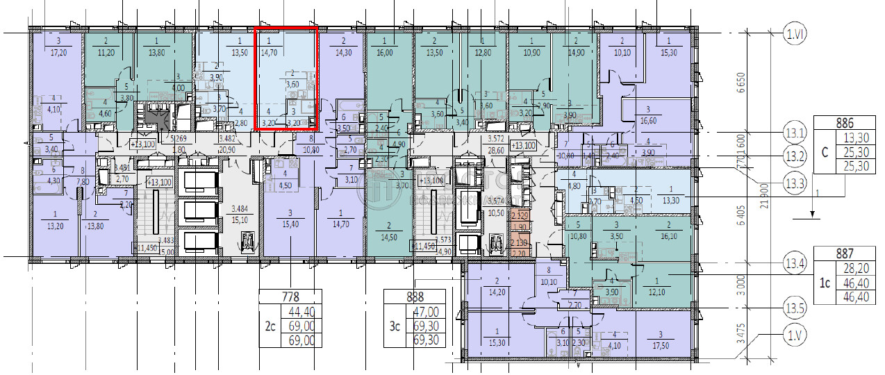 1-комнатная квартира, 24.7 м² - фото 7