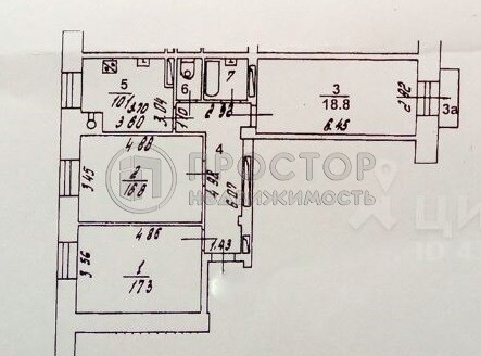 3-комнатная квартира, 79 м² - фото 20