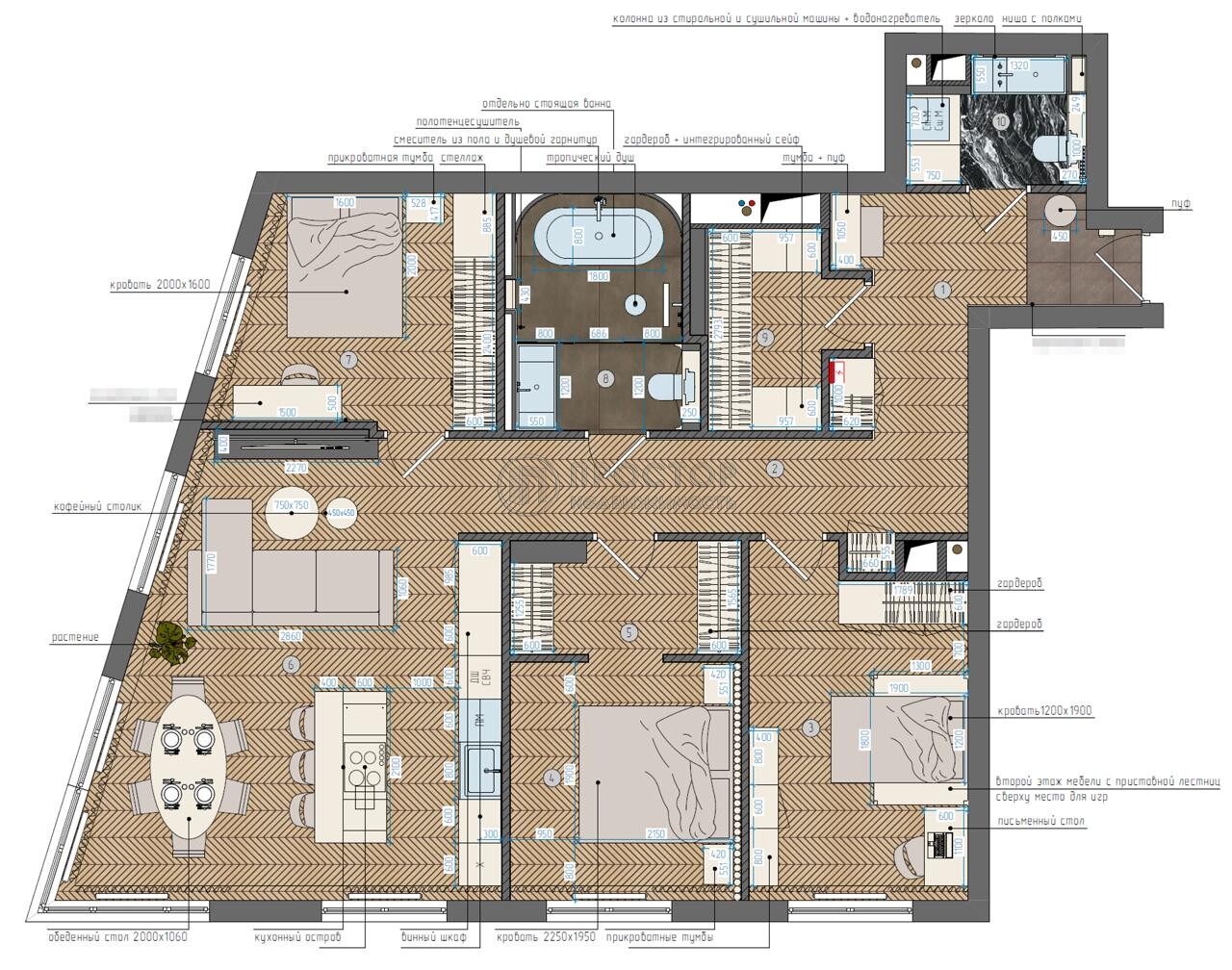3-комнатная квартира, 110.21 м² - фото 39