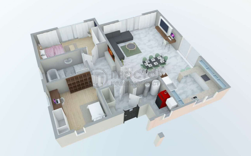 2-комнатная квартира, 105 м² - фото 5