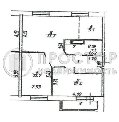 3-комнатная квартира, 59.2 м² - фото 22