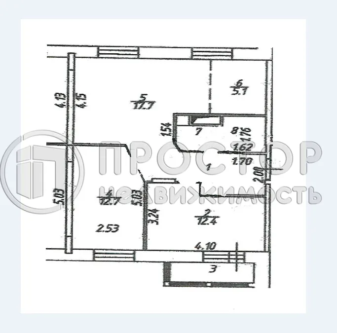 3-комнатная квартира, 59.2 м² - фото 19