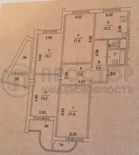 4-комнатная квартира, 91 м² - фото 43