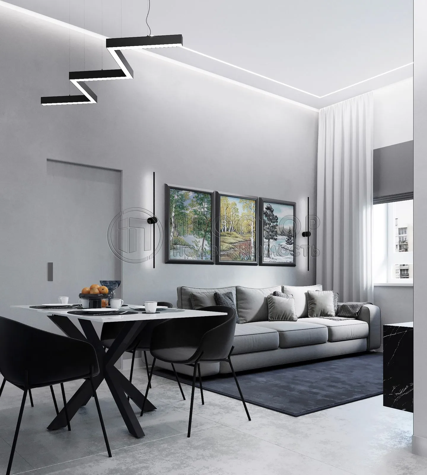 2-комнатная квартира, 67.7 м² - фото 4