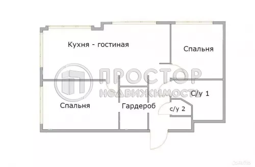 3-комнатная квартира, 60 м² - фото 17