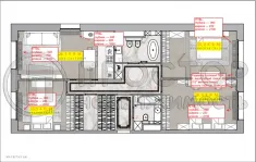 4-комнатная квартира, 119.5 м² - фото 69