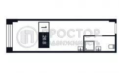 Студия, 26.8 м² - фото 28