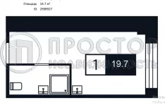 Студия, 19.7 м² - фото 12
