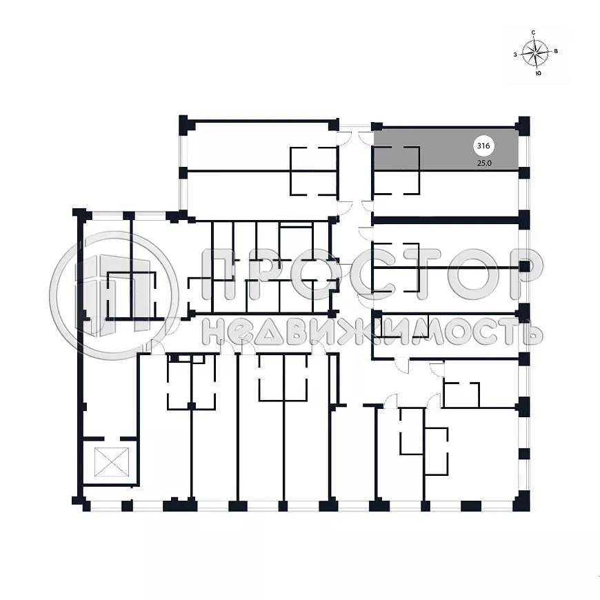 Студия, 25 м² - фото 4