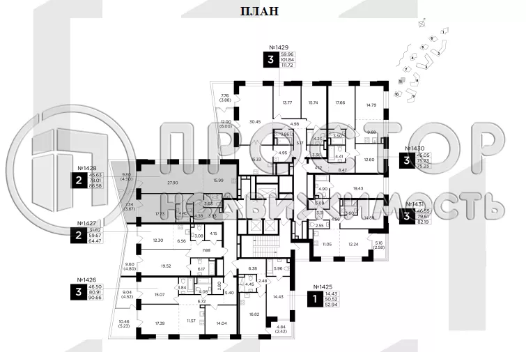 2-комнатная квартира, 86.58 м² - фото 10
