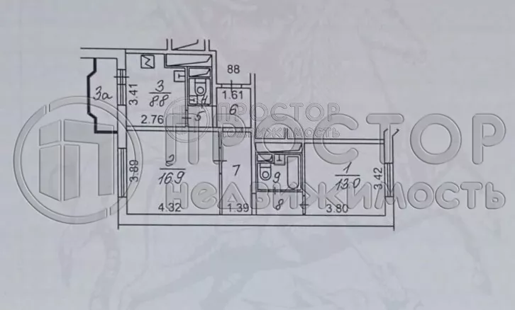 2-комнатная квартира, 55.6 м² - фото 41