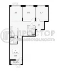 4-комнатная квартира, 84.9 м² - фото 37