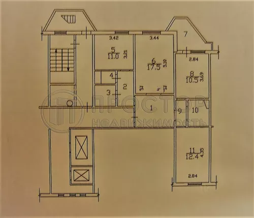 3-комнатная квартира, 77 м² - фото 39