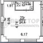 Студия, 38.5 м² - фото 27