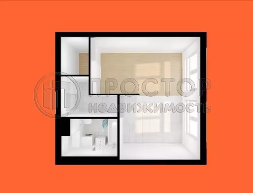 1-комнатная квартира, 32.3 м² - фото 12