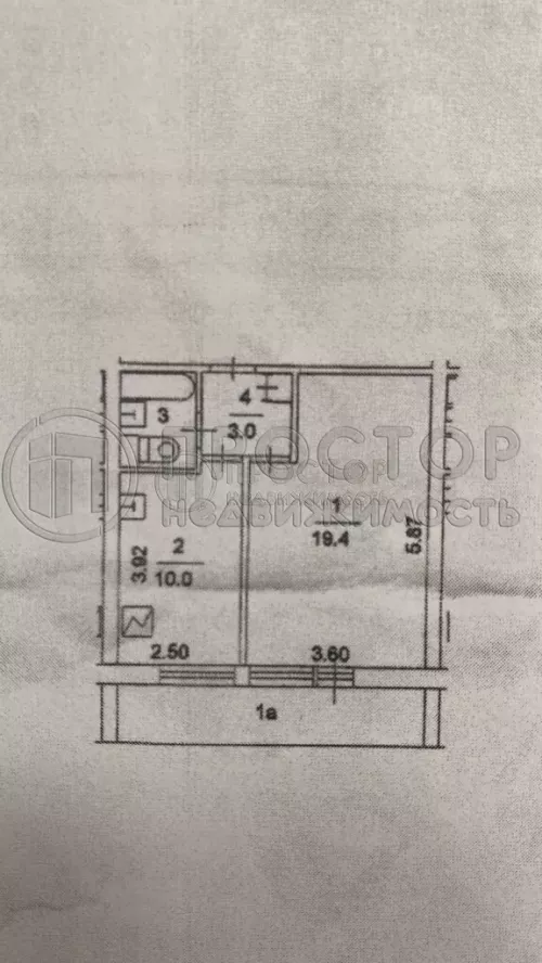 1-комнатная квартира, 37 м² - фото 42