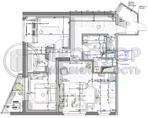 3-комнатная квартира, 81 м² - фото 51