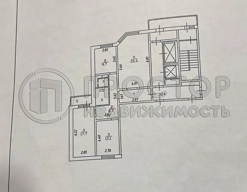 3-комнатная квартира, 90 м² - фото 52