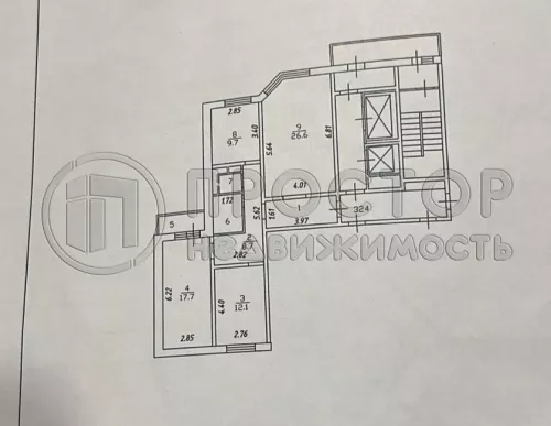 3-комнатная квартира, 90 м² - фото 52