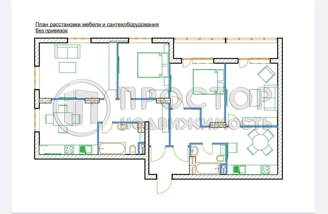4-комнатная квартира, 108 м² - фото 44