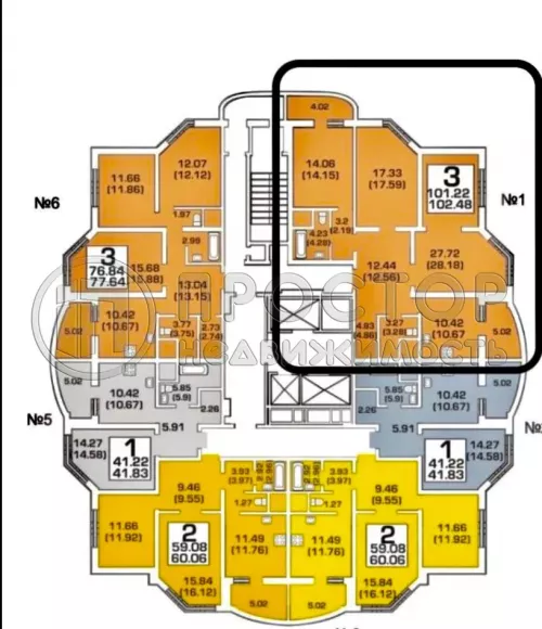 3-комнатная квартира, 102.4 м² - фото 39