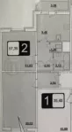 2-комнатная квартира, 57.39 м² - фото 69