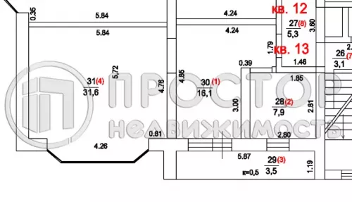 Студия, 62.6 м² - фото 11