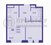 1-комнатная квартира, 34 м² - фото 9