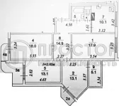 4-комнатная квартира, 100 м² - фото 53