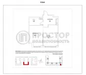 1-комнатная квартира, 48.1 м² - фото 20