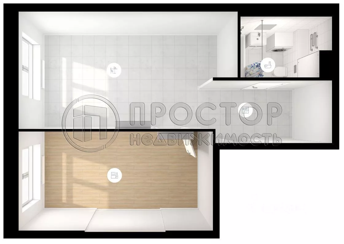 1-комнатная квартира, 42.1 м² - фото 9