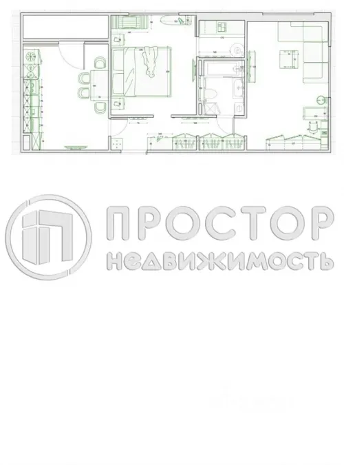 2-комнатная квартира, 58.8 м² - фото 25