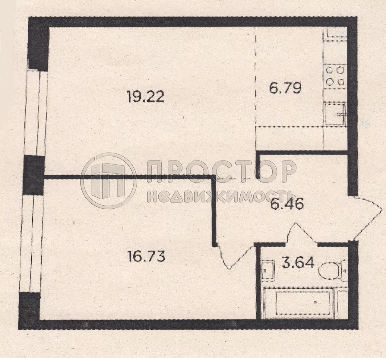 2-комнатная квартира, 52.8 м² - фото 9