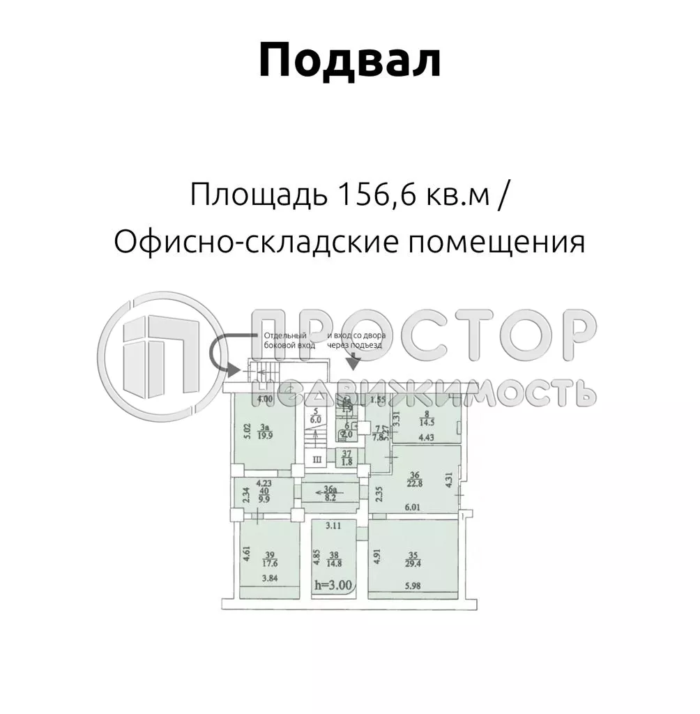 Коммерческая недвижимость (офисное), 1124 м² - фото 64