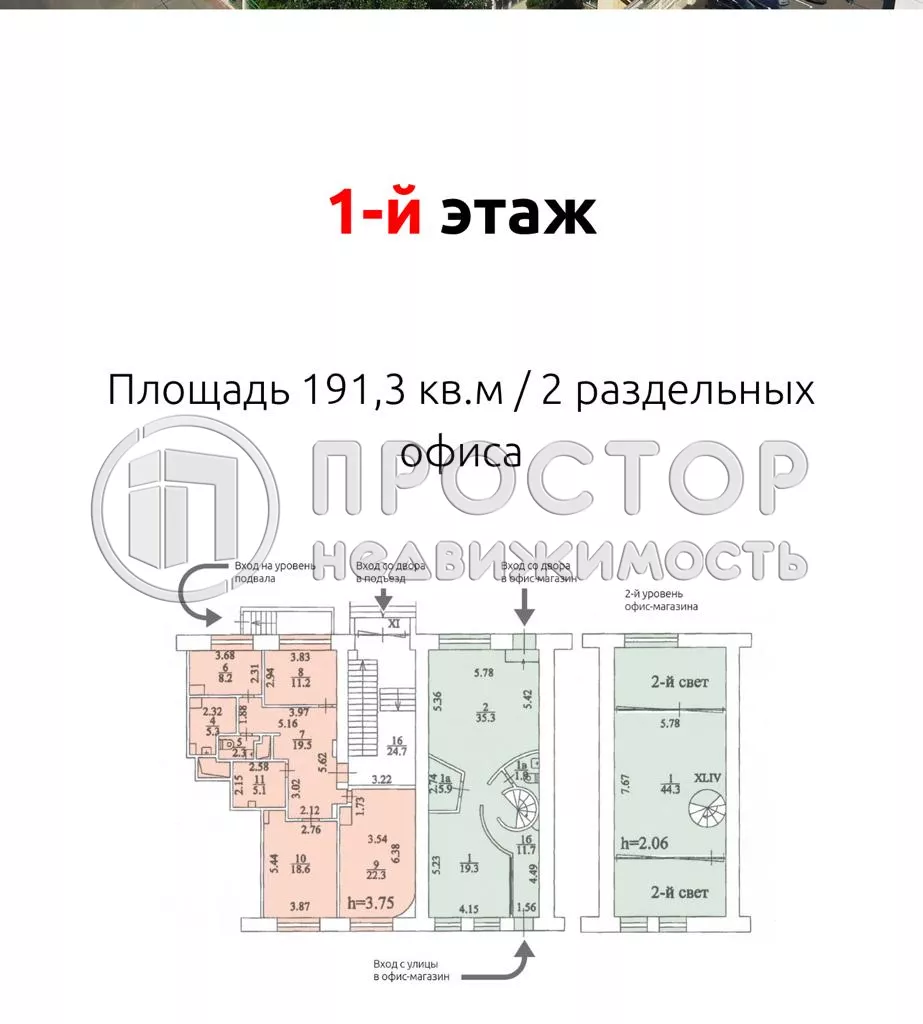 Коммерческая недвижимость (офисное), 1124 м² - фото 66
