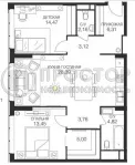 2-комнатная квартира, 81.48 м² - фото 28