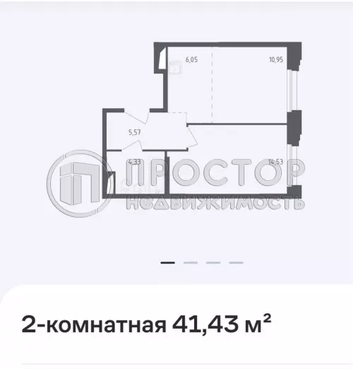 2-комнатная квартира, 41.43 м² - фото 10