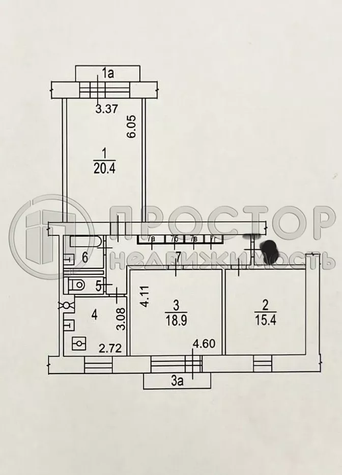 3-комнатная квартира, 80 м² - фото 28