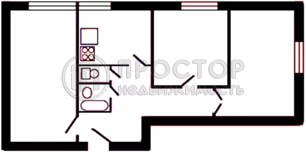 3-комнатная квартира, 60.6 м² - фото 15