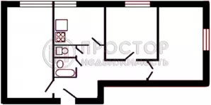 3-комнатная квартира, 60.6 м² - фото 29