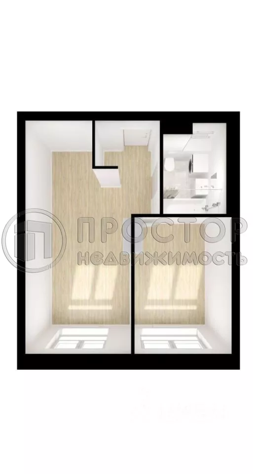 1-комнатная квартира, 32.2 м² - фото 23
