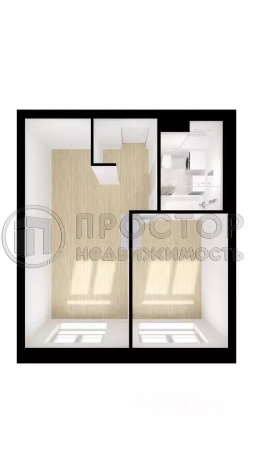 1-комнатная квартира, 32.2 м² - фото 23