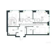 3-комнатная квартира, 73 м² - фото 15