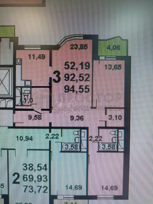 3-комнатная квартира, 94 м² - фото 31
